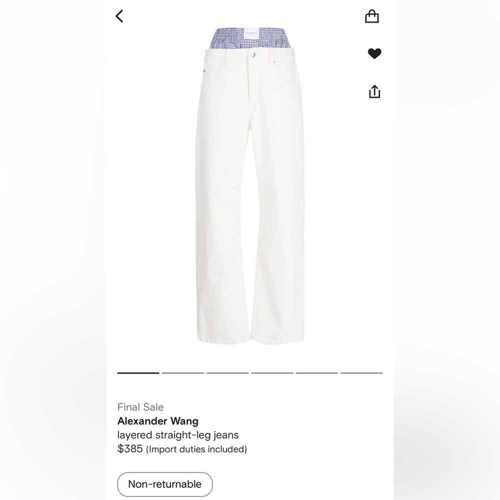 Alexander Wang Size 28 Denim